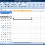 Kalendarz Kompaktowy 2012 - Microsoft Excel
